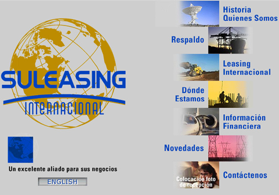 Página Web desarrollada para el Suleasing International.